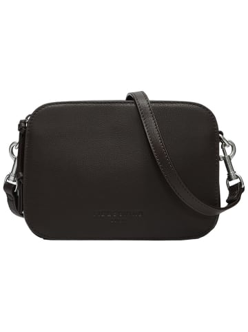 LIEBESKIND BERLIN Leren schoudertas "Luka" donkerbruin - (B)20,5 x (H)14,5 x (D)7 cm