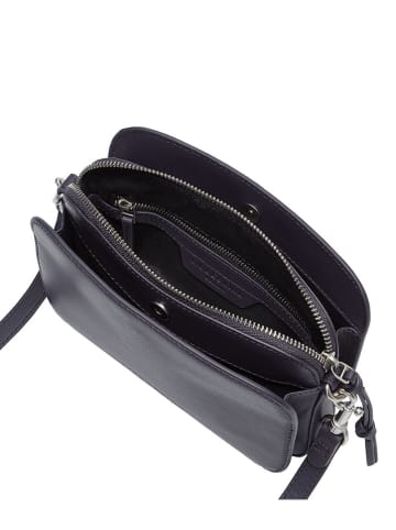 LIEBESKIND BERLIN Leder-Umhängetasche "Luka" in Dunkelblau - (B)20,5 x (H)14,5 x (T)7 cm