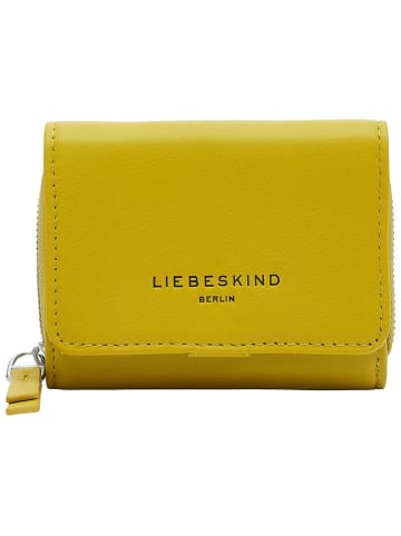 LIEBESKIND BERLIN Leren portemonnee "Pablita" geel - (B)11 x (H)8,5 x (D)2,5 cm