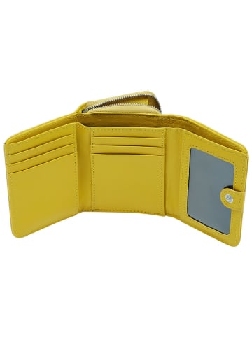 LIEBESKIND BERLIN Leren portemonnee "Pablita" geel - (B)11 x (H)8,5 x (D)2,5 cm