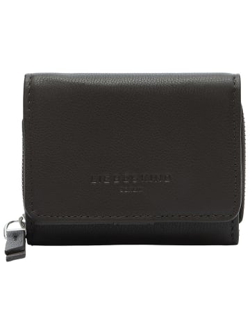 LIEBESKIND BERLIN Leder-Geldbörse "Pablita" in Dunkelbraun - (B)11 x (H)8,5 x (T)2,5 cm