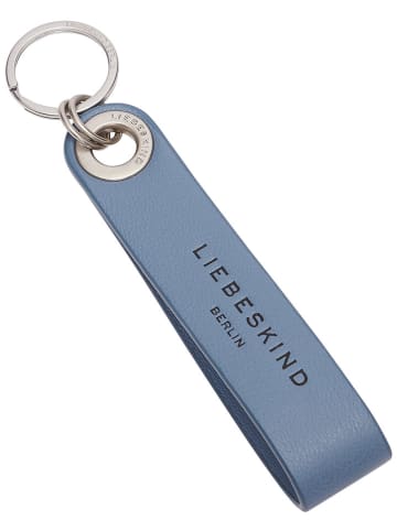 LIEBESKIND BERLIN Leder-Schlüsselring in Hellblau - (L)13 cm