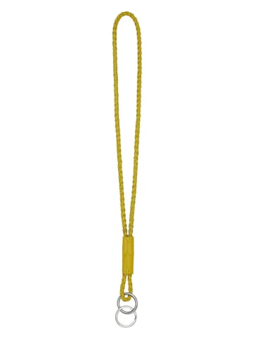 LIEBESKIND BERLIN Leder-Schlüsselanhänger "Lola" in Gelb - (L)7 cm