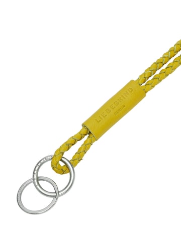 LIEBESKIND BERLIN Leder-Schlüsselanhänger "Lola" in Gelb - (L)7 cm