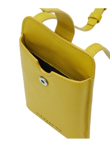 LIEBESKIND BERLIN Leren smartphonetas geel - (B)10 x (H)18 x (D)2,5 cm