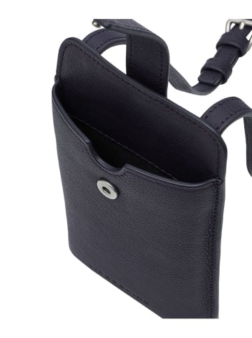 LIEBESKIND BERLIN Leder-Handytasche in Dunkelblau - (B)10 x (H)18 x (T)2,5 cm