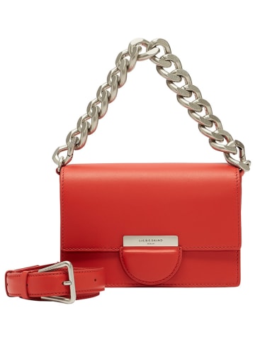 LIEBESKIND BERLIN Leren schoudertas rood - (B)24,5 x (H)12,5 x (D)17 cm