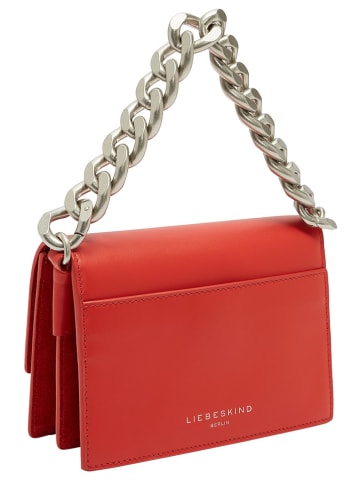 LIEBESKIND BERLIN Leren schoudertas rood - (B)24,5 x (H)12,5 x (D)17 cm