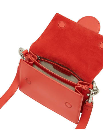 LIEBESKIND BERLIN Leren schoudertas rood - (B)24,5 x (H)12,5 x (D)17 cm
