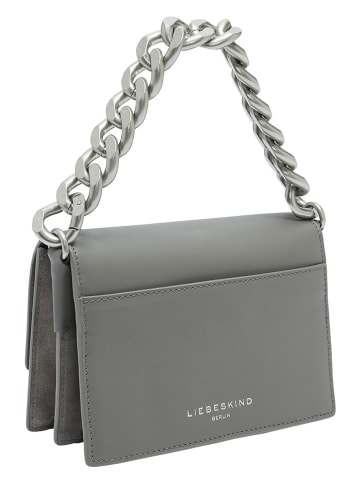 LIEBESKIND BERLIN Leren schoudertas grijs - (B)24,5 x (H)12,5 x (D)17 cm