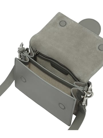 LIEBESKIND BERLIN Leren schoudertas grijs - (B)24,5 x (H)12,5 x (D)17 cm