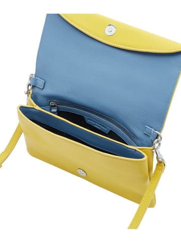 LIEBESKIND BERLIN Leren schoudertas geel - (B)27,5 x (H)17 x (D)2 cm