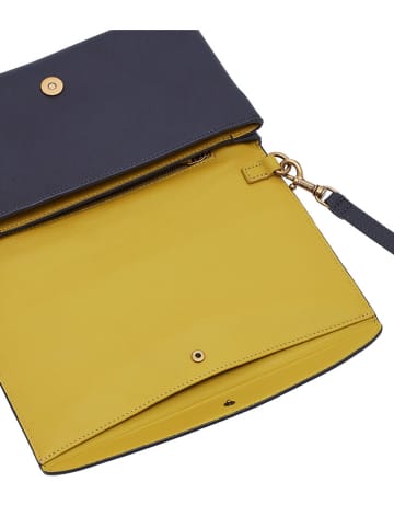 LIEBESKIND BERLIN Leren schoudertas donkerblauw - (B)27,5 x (H)17 x (D)2 cm