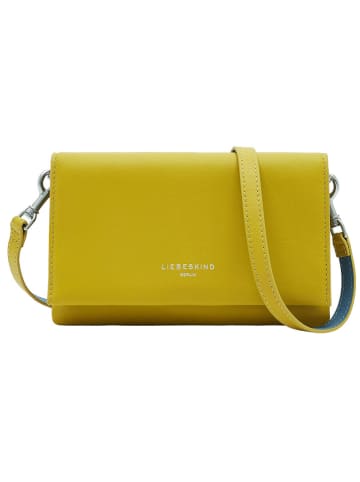 LIEBESKIND BERLIN Leder-Umhängetasche in Gelb - (B)22 x (H)13,5 x (T)2 cm