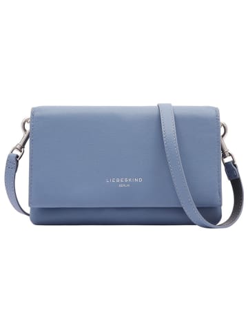 LIEBESKIND BERLIN Leren schoudertas lichtblauw - (B)22 x (H)13,5 x (D)2 cm