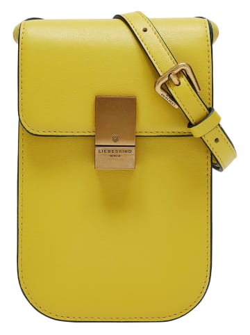 LIEBESKIND BERLIN Leren smartphonetas geel - (B)11 x (H)19 x (D)2 cm