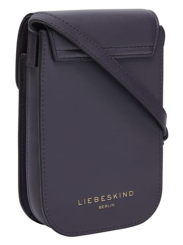 LIEBESKIND BERLIN Skórzana torebka w kolorze granatowym na telefon - 11 x 19 x 2 cm