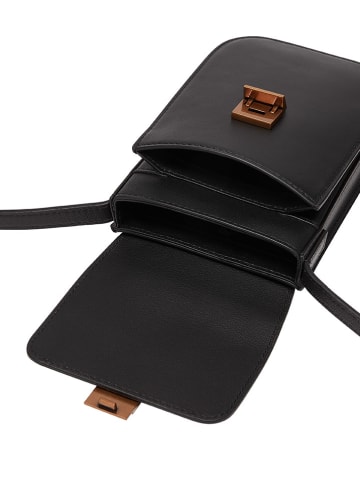 LIEBESKIND BERLIN Leder-Handytasche in Schwarz - (B)11 x (H)19 x (T)2 cm