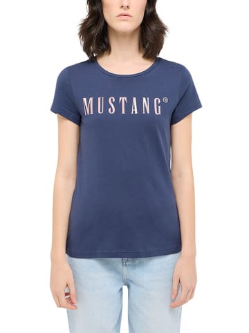 Mustang Koszulka w kolorze granatowym