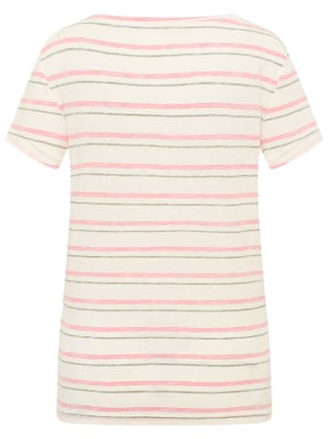 Mustang Shirt in Rosa/ Grau