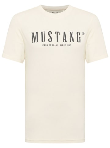 Mustang Koszulka w kolorze kremowym