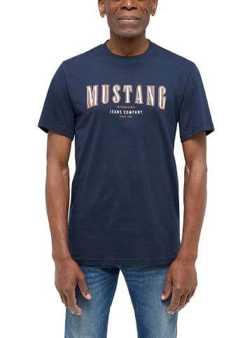 Mustang Koszulka w kolorze granatowym
