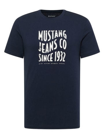 Mustang Koszulka w kolorze granatowym