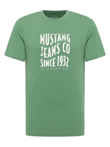Mustang Koszulka w kolorze zielonym