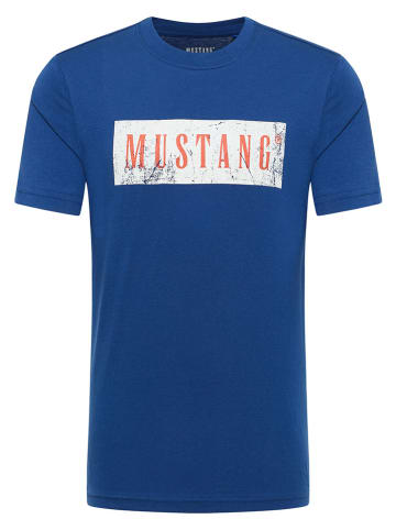 Mustang Koszulka w kolorze niebieskim