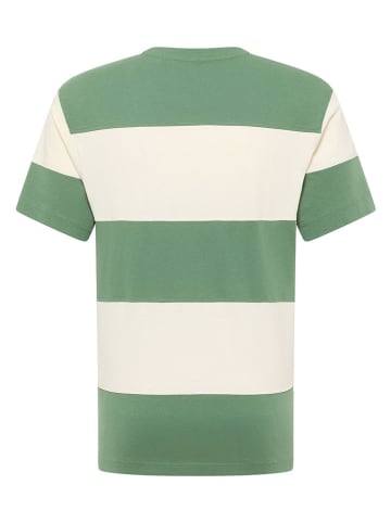 Mustang Shirt groen/crème