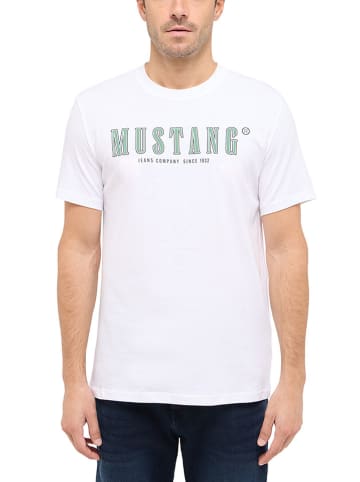 Mustang Koszulka w kolorze białym