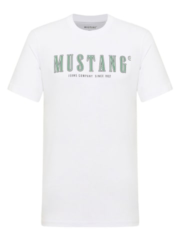 Mustang Koszulka w kolorze białym