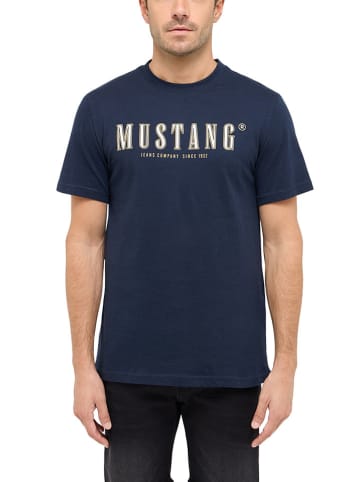 Mustang Koszulka w kolorze granatowym