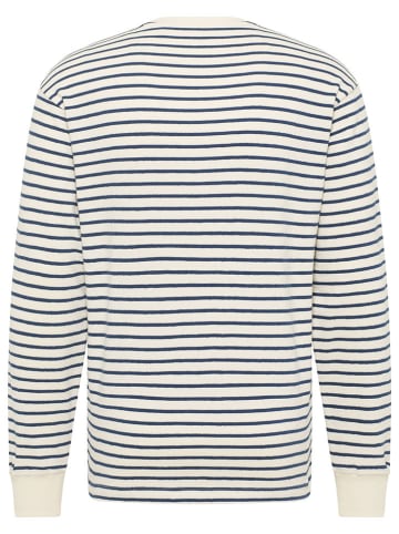 Mustang Longsleeve donkerblauw/crème