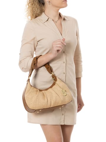 Anna Morellini Handtas "Santina" beige - (B)20 x (H)17 x (D)8 cm