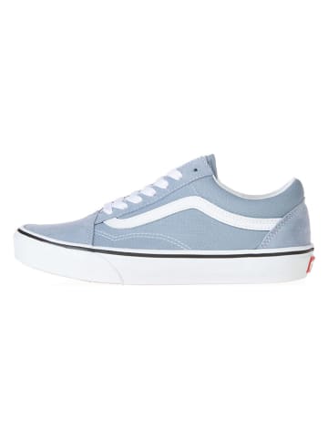 Vans Leder-Sneakers "Old Skool" in Hellblau