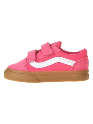 Vans Leder-Sneakers "Old Skool V" in Pink