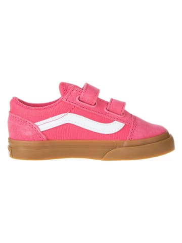 Vans Leder-Sneakers "Old Skool V" in Pink