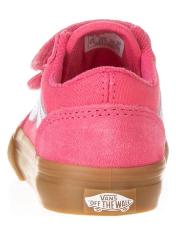 Vans Leder-Sneakers "Old Skool V" in Pink