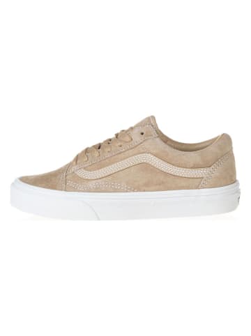 Vans Leder-Sneakers "Old Skool" in Beige