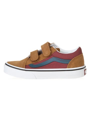 Vans Leder-Sneakers "Old Skool V" in Hellbraun