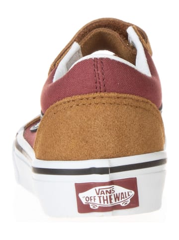 Vans Leder-Sneakers "Old Skool V" in Hellbraun