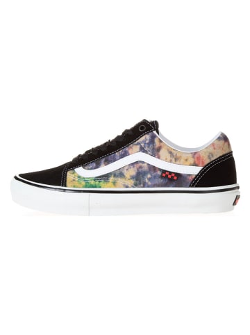 Vans Skórzane sneakersy "Skate Old Skool" w kolorze czarnym ze wzorem