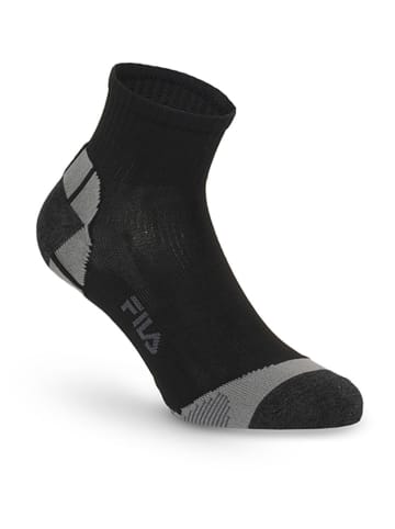 Fila 9er-Set Socken in Schwarz