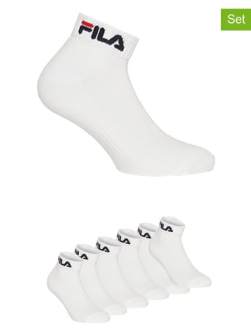 Fila 6er-Set Socken in Weiß