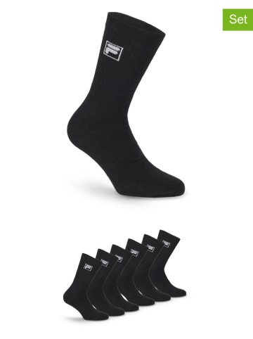 Fila Skarpety (6 par) w kolorze czarnym do tenisa
