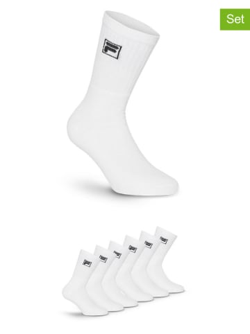 Fila 6er-Set Tennissocken in Weiß