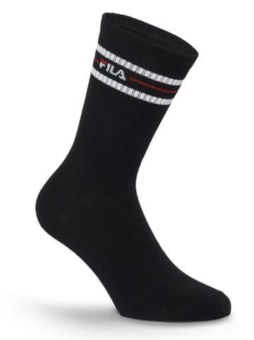 Fila 6-delige set: sokken zwart