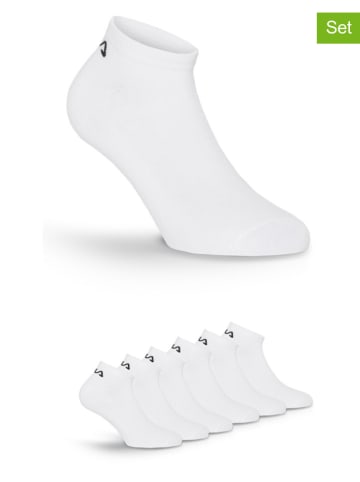 Fila 6-delige set: sneakersokken wit