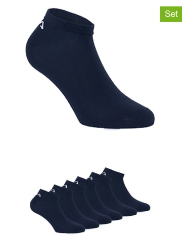 Fila 6er-Set Sneaker-Socken in Dunkelblau